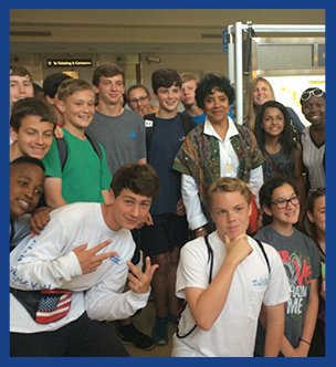 Group of students posing together