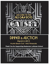 The Great Gatsby RLS Gala 2013 poster