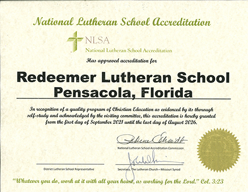 Certificate of Accreditation