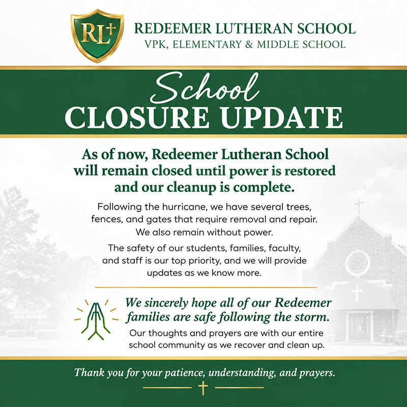 School Closure Update flyer